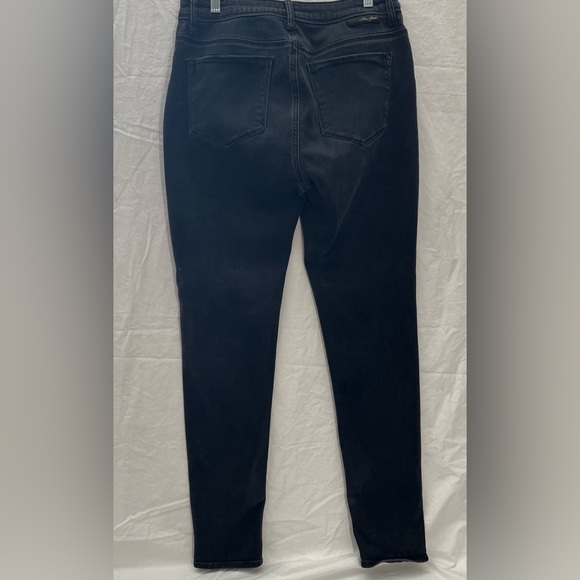 Mavi Gold Women's Black Denim Jeans Skinny Leg Slim Fit Size 32x32 Zipper Fly - Picture 2 of 6